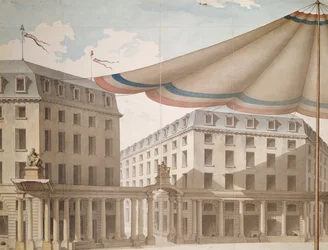 Förslag till dekoration av Place de l